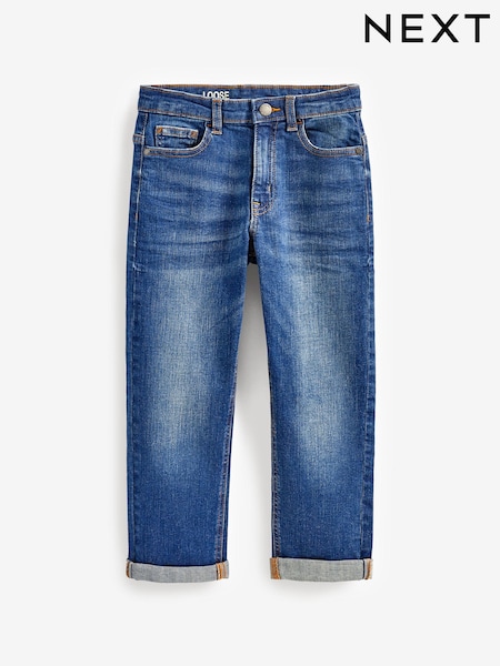 Blue Loose Fit Stretch Jeans (3-17yrs) (U73216) | €19 - €26