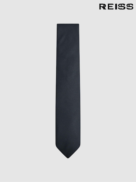 Reiss Navy Ceremony Textured Silk-Blend Tie (U74290) | € 56