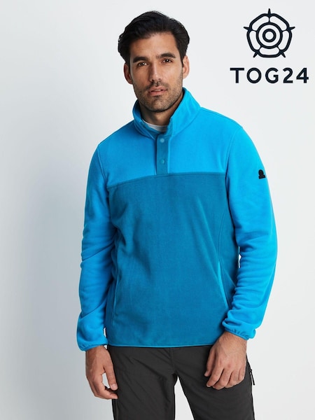 Albastru - Tog 24 Farlow Press Stud Gât lână (U74479) | 156 LEI