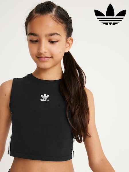 adidas Originals Black Adicolor Crop Tank Top (U74494) | AED52