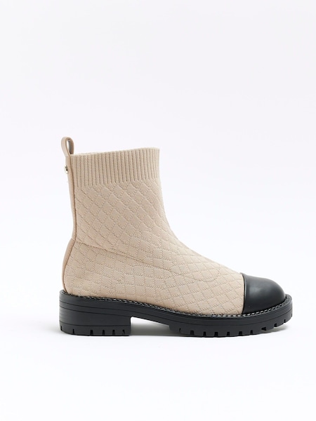 كريم - بوت جورب مبطن، من River Island، تلبيس عريض (U74556) | ‏10 ر.ع.‏
