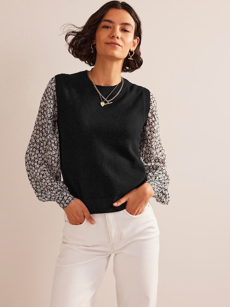 Boden Black Eva Cashmere Tank (U74571) | $192