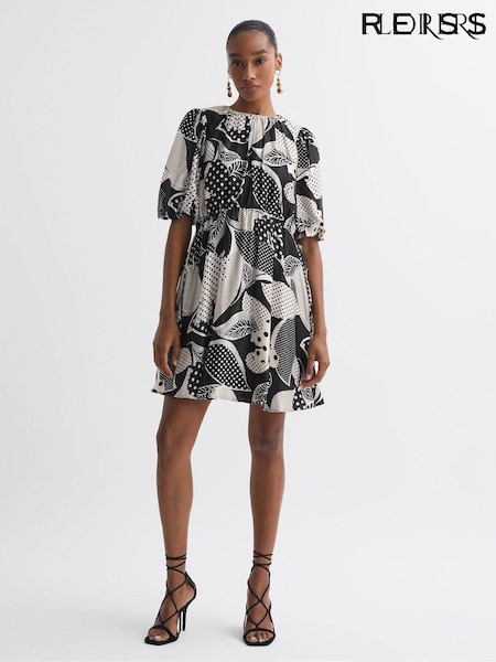 Florere Polka Dot Puff Sleeve Mini Dress (U74949) | €391