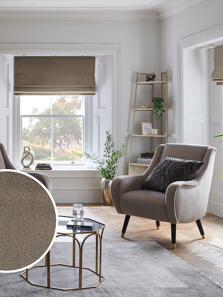 Mink Natural Ready Made Blackout Roman Blind Blackout Matte Velvet (U75137) | €25 - €54