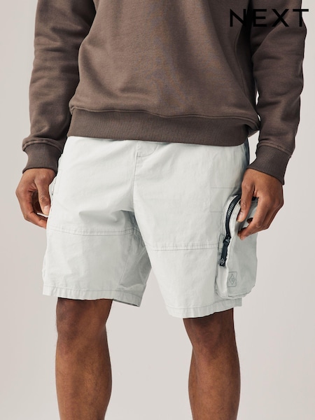 Grey Multi Pocket Cargo Shorts (U75194) | €6