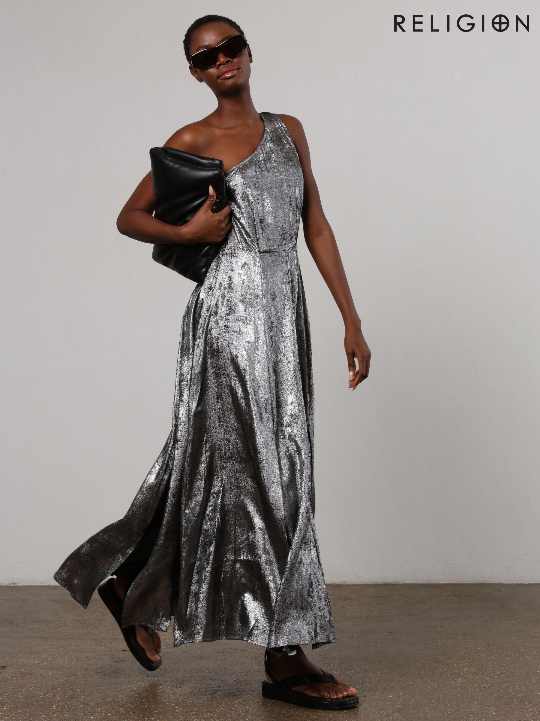 Silver maxi dress uk new arrivals