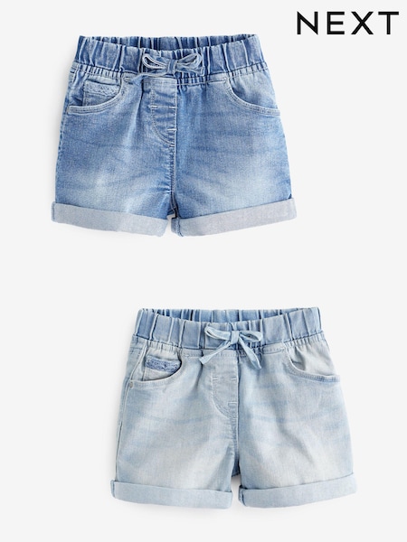 Denim con lavado oscuro - Elasticated Waist Shorts (3mths-10yrs) (U75419) | 24 € - 29 €