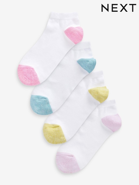 Pastelová biela - Trainer Socks 4 Pack (U75516) | €11