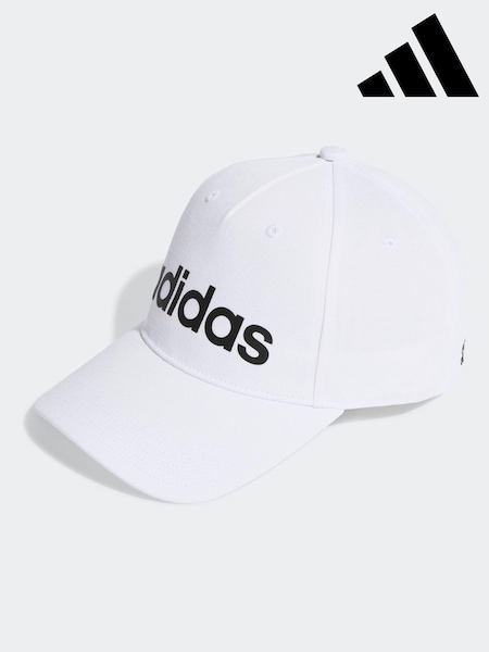adidas White Kids 100% Cotton Cap (U75739) | €16