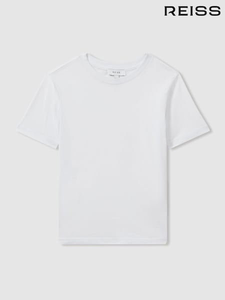 Reiss White Bless 9-13 yrs Crew Neck T-Shirt (U75952) | €17