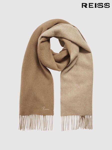Camel - Reiss Picton Schal aus Wolle und Kaschmir (U76811) | 135 €