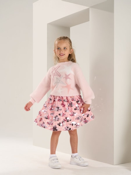 Angel & Rocket Pink Ellie Sequin Skirt (U77171) | €20 - €21.50
