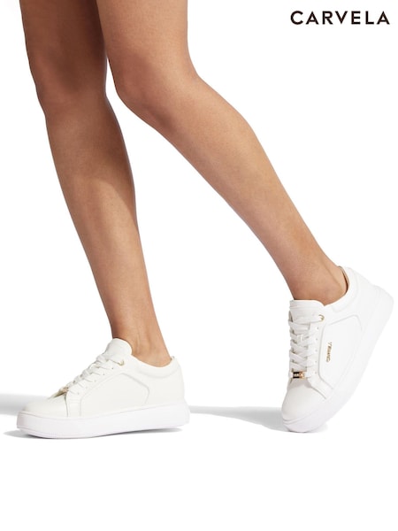 Carvela Soar White 2 Trainers (U77330) | €105