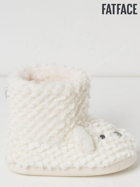 FatFace Natural Polar Bear Slipper Boots (U77570) | €11