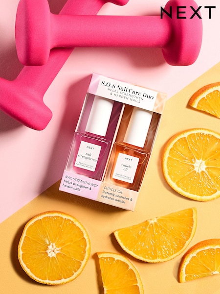 S.O.S. Nail Care Strengthener and Cuticle Oil Set (U77578) | €15.50