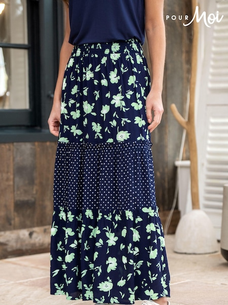 Albastru - Pour Moi Tahlia Tired Fuste (U77692) | 335 LEI
