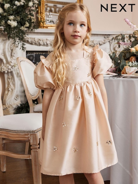 Auster, Elfenbein, Creme - Beaded Taffeta Occasion Dress (3-16yrs) (U78090) | 39 € - 45 €