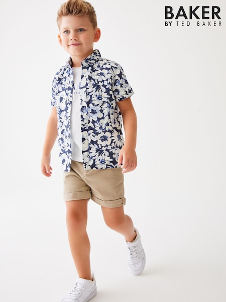 Baker by Ted Baker T-Shirt and Printed Shirt Set (U78153) | €15.50 - €18.50