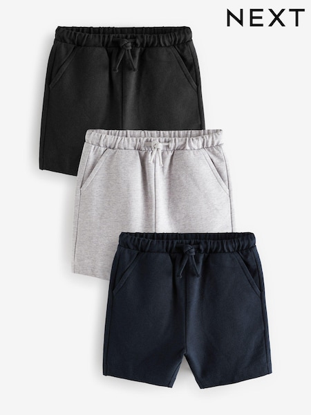 Negro/gris/azul marino - Jersey Shorts 3 Pack (3mths-7yrs) (U78267) | 14 € - 22 €