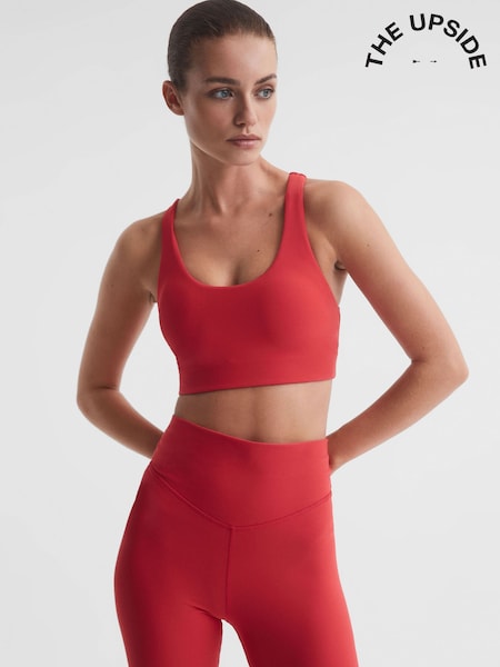 Roșu - Reiss Hustle Linda The Upside Racerback Sports Bra (U78328) | 588 LEI