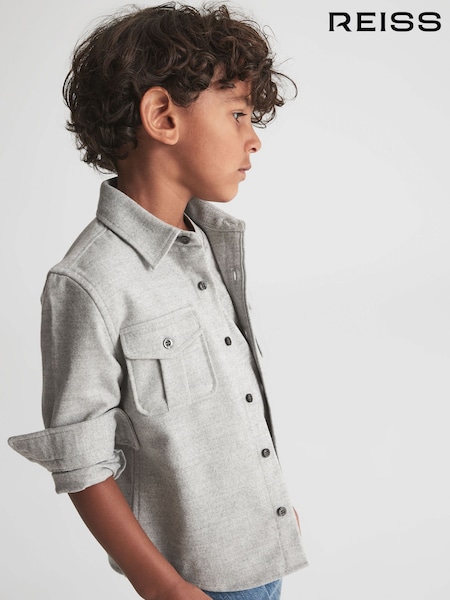 Reiss Chase Brushed Twin Pocket Overshirt (U78620) | ‏317 د.إ.‏