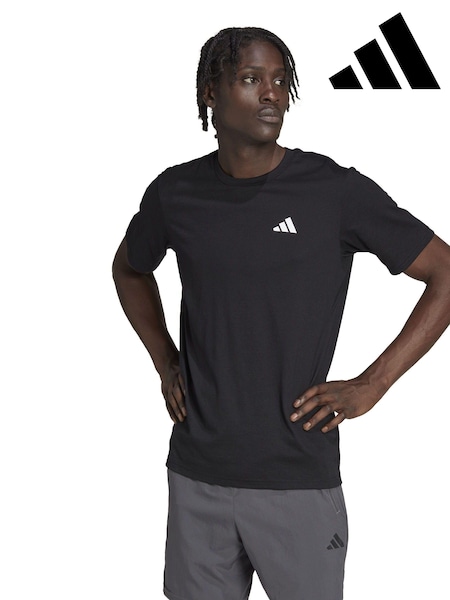 adidas Black Train Essentials Feelready Training T-Shirt (U78818) | €29