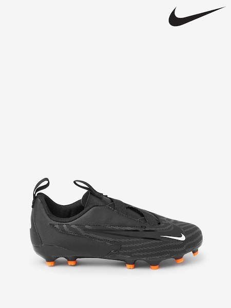 Negru gri - Ghete și cizme de fotbal pentru joc pe teren dur Nike Jr. Phantom Academy (U78979) | 214 LEI