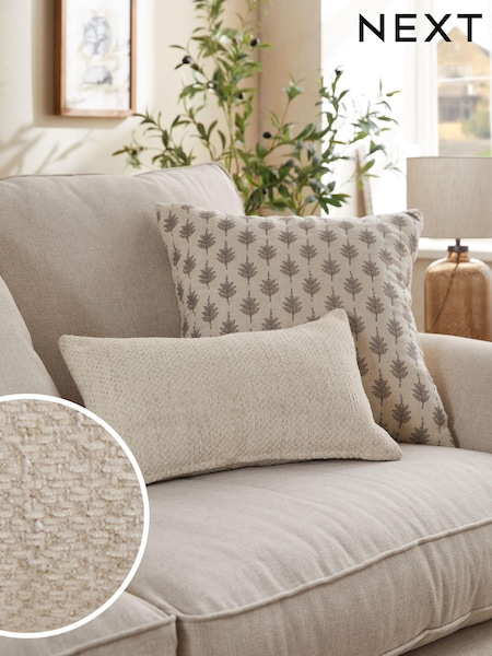 Natural 40 x 59cm Ashton Chenille Cushion (U80321) | €20