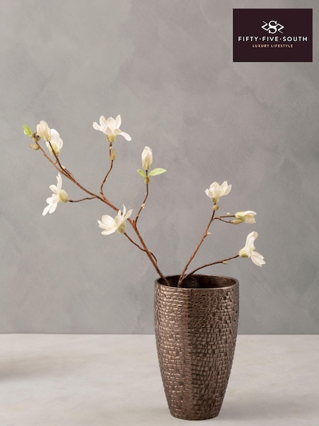 Fifty Five South Pewter Small Tile Textured Vase (U80553) | kr557