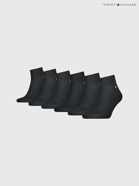 Tommy Hilfiger Black Mens Socks 6 Pack (U81803) | €18.50