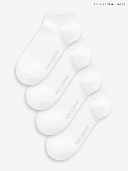 Tommy Hilfiger White Sneaker Womens Socks 4 Pack (U81805) | €13
