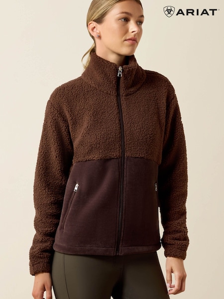 Chocolate Brown - Ariat Laviolette Full Zip Sweatshirt