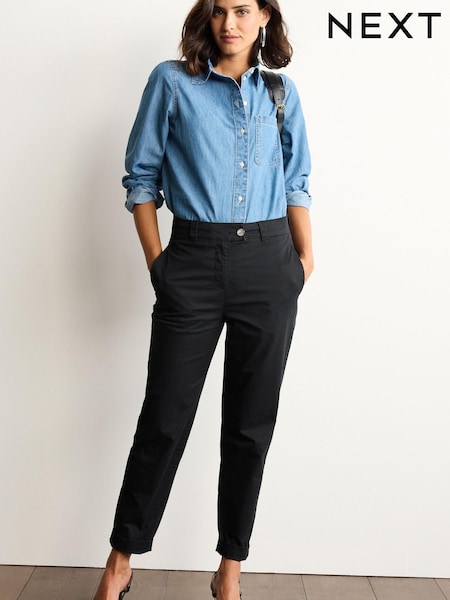 Black The Ultimate Cotton Rich Chino Trousers (U82176) | €15