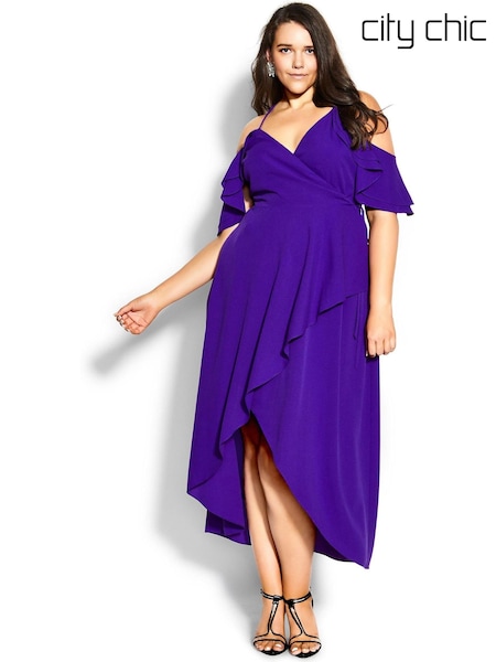 City Chic Purple Elegant Maxi Dress (U83748) | €42