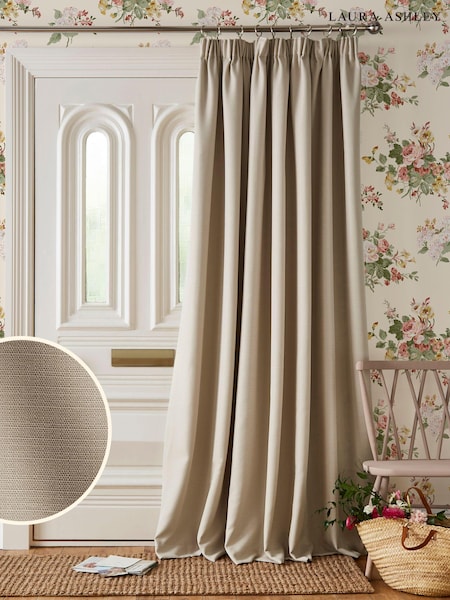 Laura Ashley Stephanie Thermal Lining Door Pencil Pleat Curtain (U83872) | 58 €