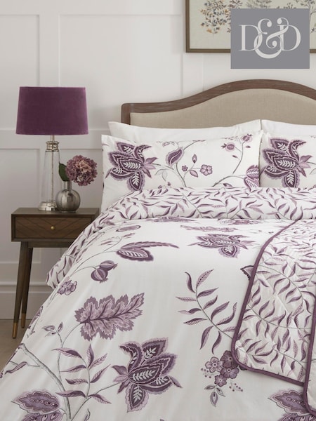 Dreams & Drapes Purple Samira Duvet Cover and Pillowcase Set (U84261) | €24 - €46