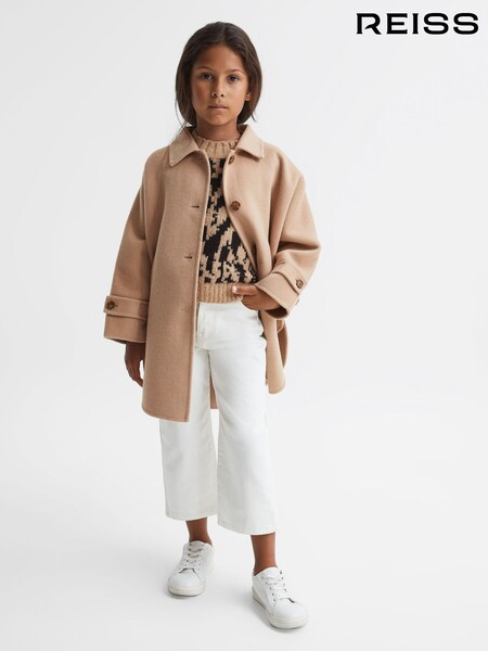 Reiss Camel Carmen 4-9 yrs Wool Cape (U84280) | AED1,080