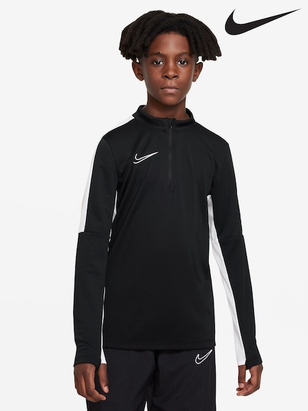 Nike Black/White Dri-FIT Academy Half Zip Training Drill Top (U84480) | €20