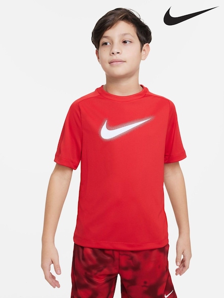 Nike Red Dri-FIT Multi Graphic Training T-Shirt (U84483) | €13