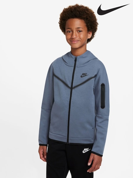 Диффузный синий - Nike Tech Fleece Hoodie (U84748) | €99