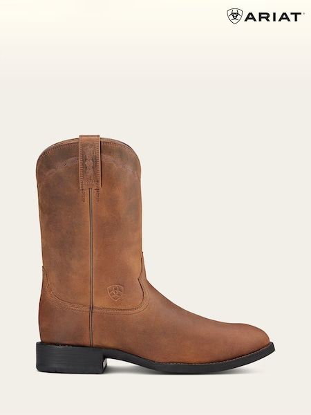 Brown - Regular Ariat Heritage Roper Western Boots