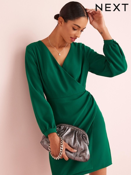 Green Tailored Crepe Mini Dress (U85398) | €21