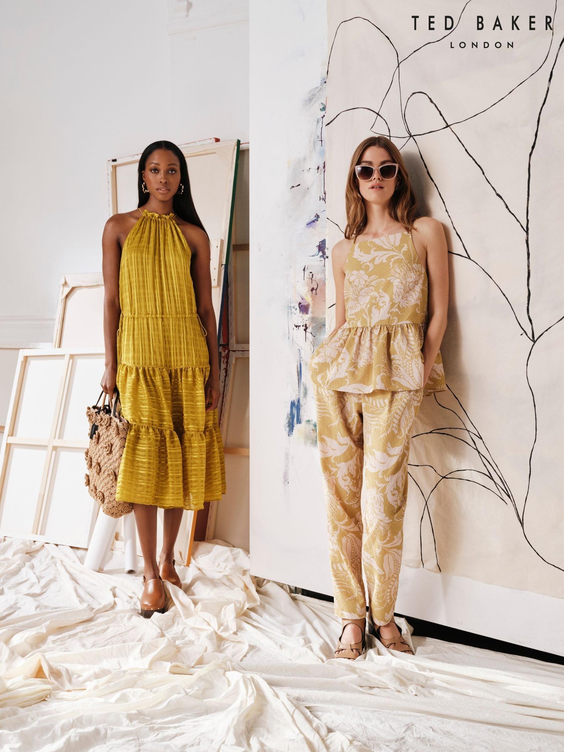 Ted baker yellow top shop