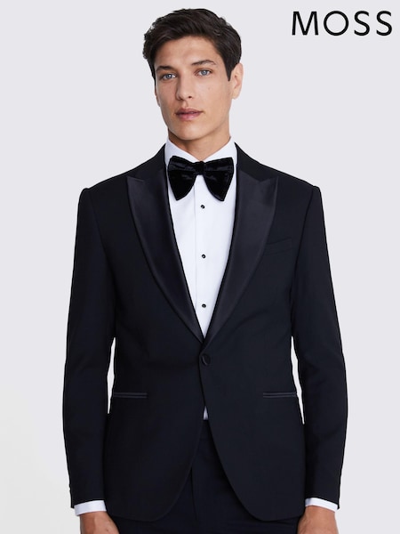MOSS Black Slim Fit Dress Jacket (U86251) | AED751