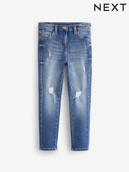 Zerschlissene Optik, mittelblau - Skinny Jeans (3-16yrs) (U86605) | 7 € - 10 €