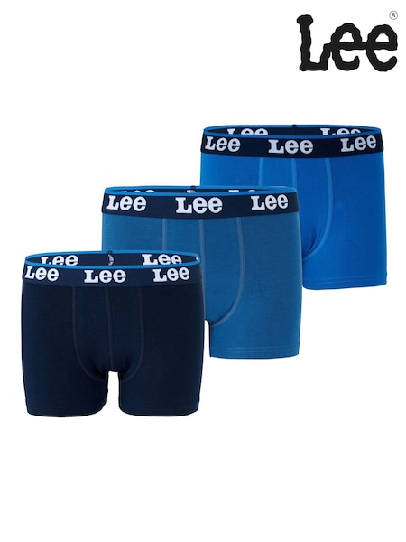 Lee Blue Boys Boxers 3 Pack (U86705) | AED116 - AED140