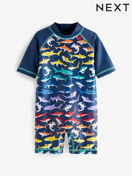 Requin multicolore - Maillot de bain Sunsafe All-In-One (3mths-7yrs) (U86737) | € 9 - € 13