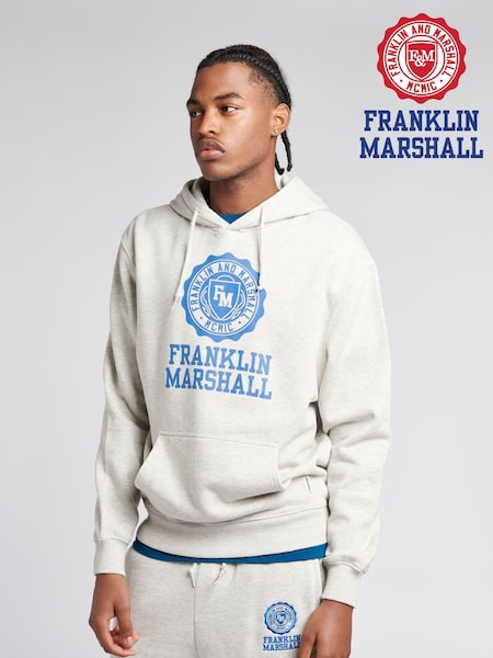 Franklin & Marshall Mens 100% Cotton Crest BB OTH Hoodie (U87327) | €80