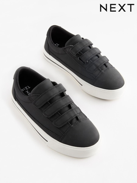 črna - Strap Touch Fastening Shoes (U87677) | € 14 - € 20