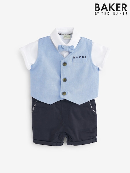 Baker by Ted Baker 2-in-1 Bow Tie Rompersuit (U88724) | AED137 - AED146